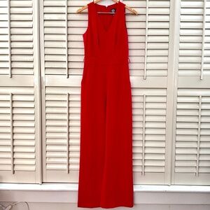 Vince Camuto Firecracker Red Trouser Jumpsuit Size 2